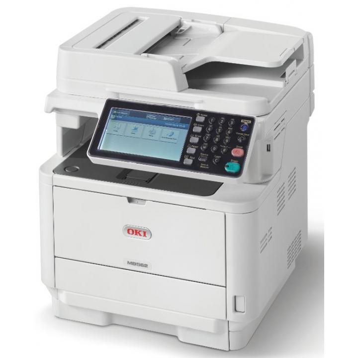 OKI MB562dnw A4, 45 ppm 1200x1200 dpi, RADF, PCL6,PS3, USB2.0, LAN, WIFI (Print/Scan/Copy)