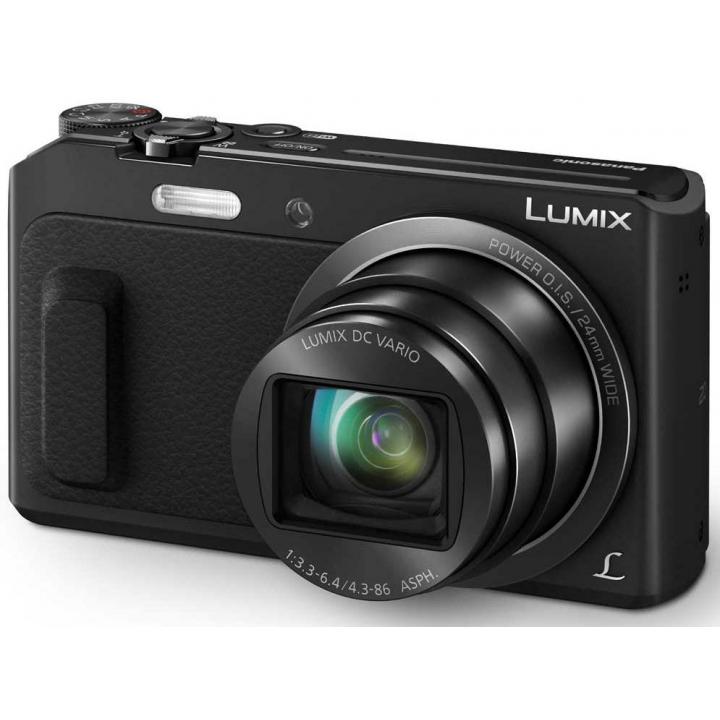 Panasonic DMC-TZ57EP-K, 16 Mpx MOS, 20x zoom 24mm POIS, Full HD, WiFi, černá