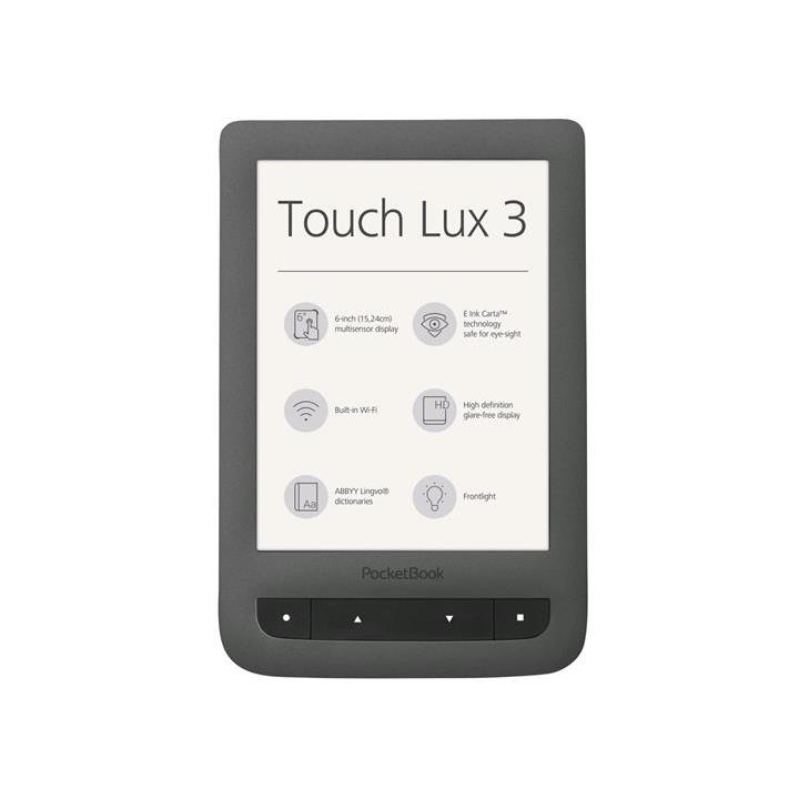 PocketBook 626 Touch Lux3 Grey ebook reader, 6´´ E-ink 1024x758 LCD, WLAN b/g/n, 4GB/SD