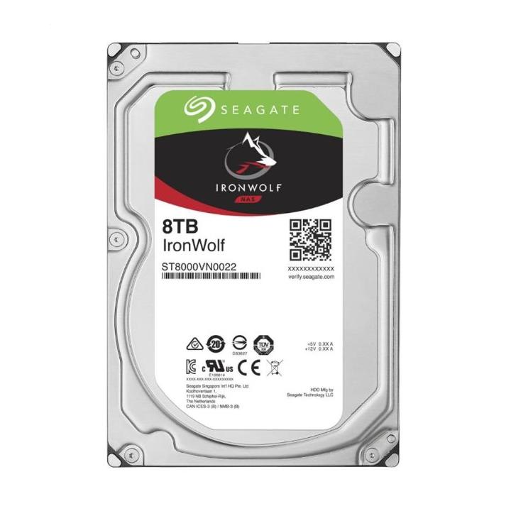 Seagate IronWolf, NAS HDD, 8TB, 3.5", SATAIII, 256MB cache, 7.200RPM