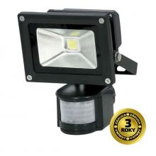 LED reflektor SMD s čidlem pohybu 10W černý, 700lm, 6000K, 1xCOB LED WM-10WS-E