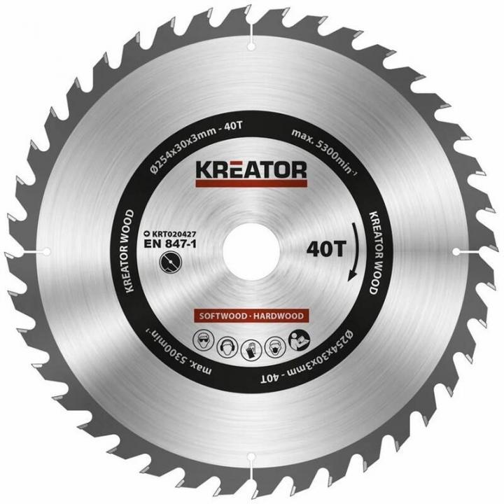 Pilový kotouč na dřevo 254mm 40T KRT020427