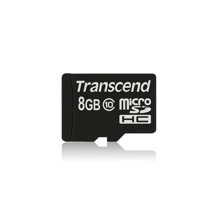 Transcend 8GB microSDHC (Class 10) paměťová karta (bez adaptéru)