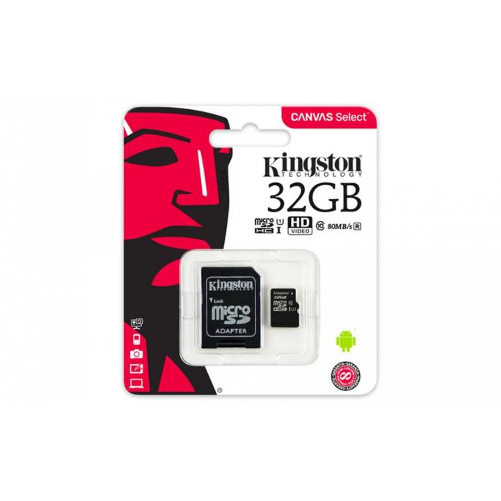 Kingston 32GB SDHC paměťová karta + adaptér