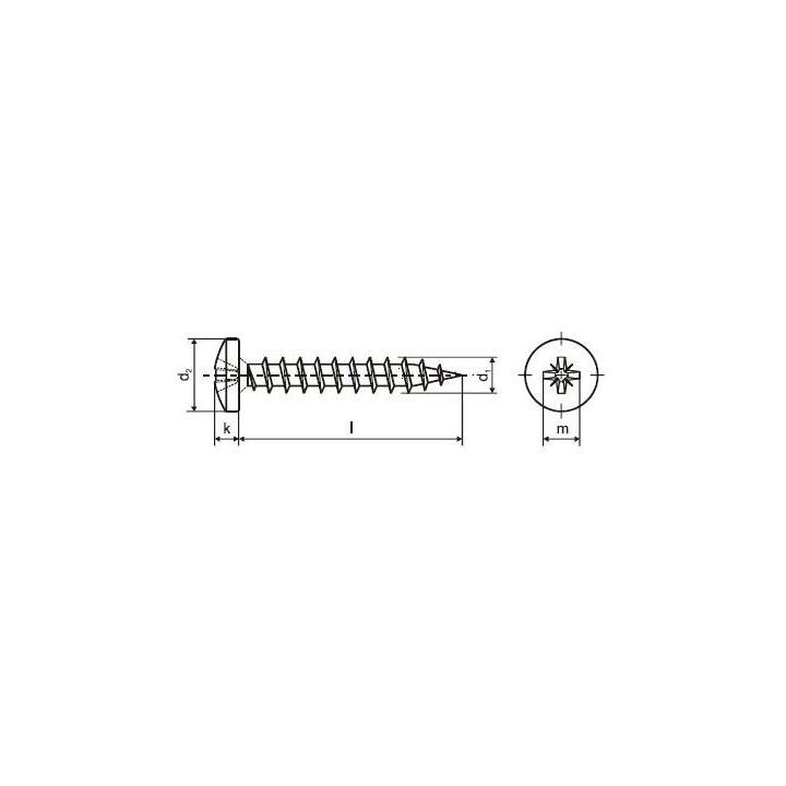 Vrut bal. 6x60 40 nerez