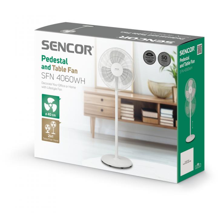 Sencor SFN 4060 WH ventilátor stojanový 40 cm