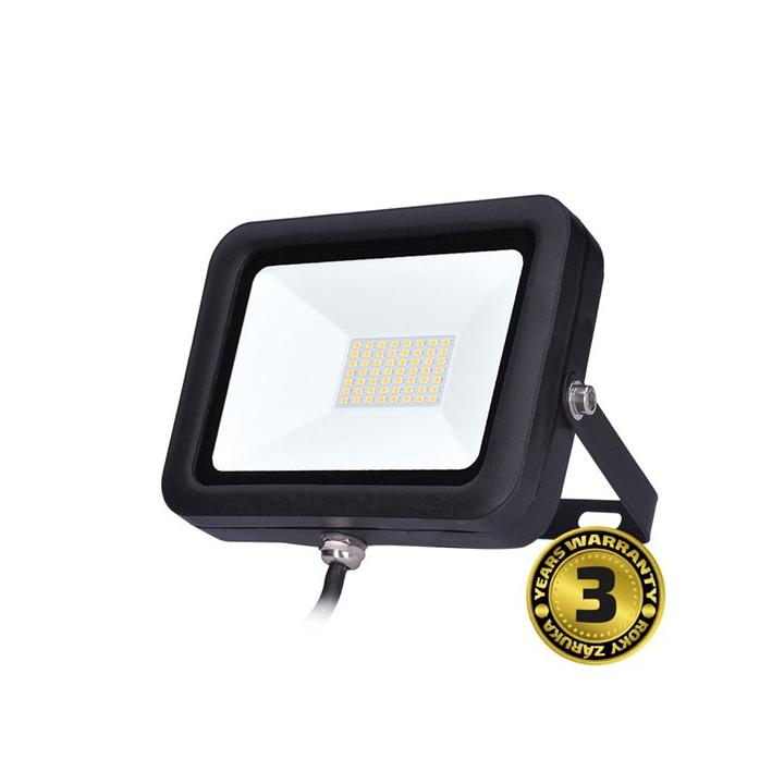 Solight reflektor LED 50W/5000 černý plochý SWM50WL