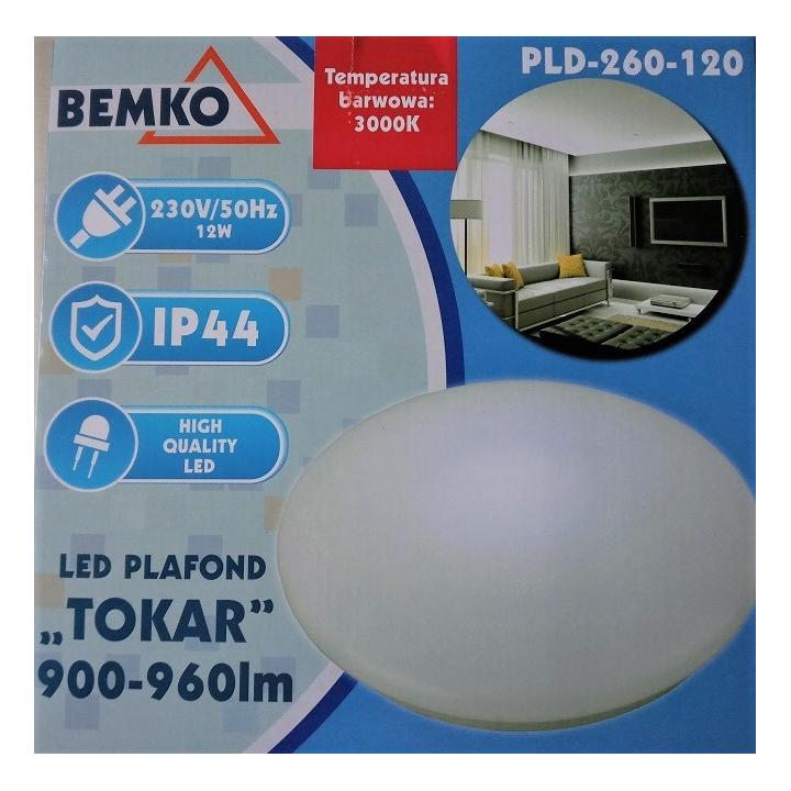 svít.LED IP44 přisaz. TOKAR D260 12W 3000K