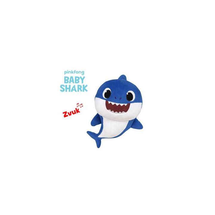 Baby Shark 27cm MODRÝ plyšový na baterie se zvukem 0m+