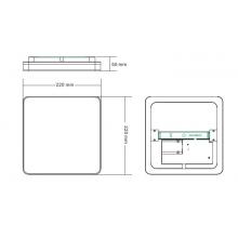 Svítidlo LED stropní ELPO 12W 1000lm 3CCT-3000K/4000K/6000K