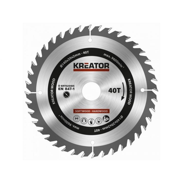 Kreator Kotouč pilový na dřevo 140mm 40Z