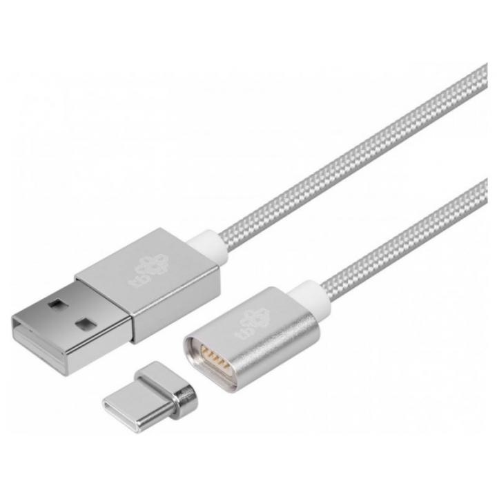 Touch kabel USB-C/USB  1m stříbrný