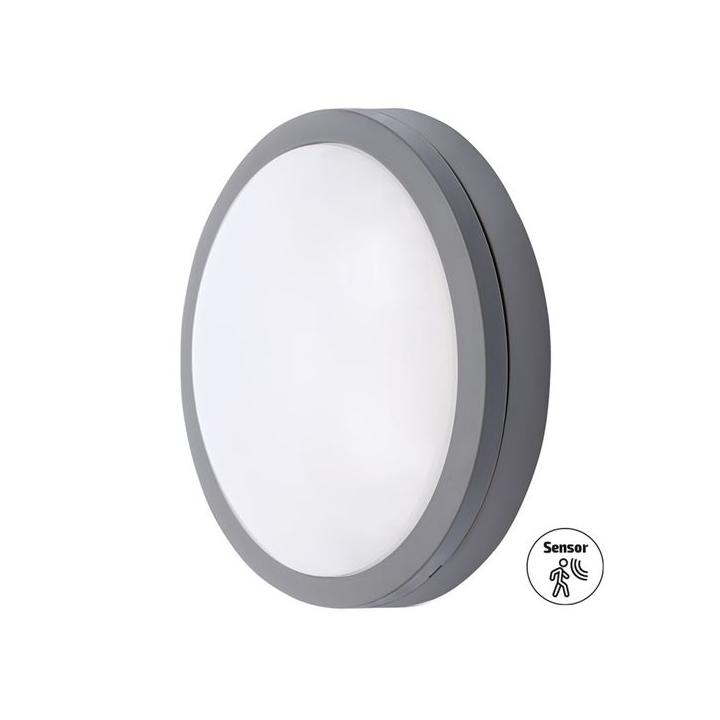 SOLIGHT Svít.LED IP54 přisaz. D230 20W 4000K+čidlo