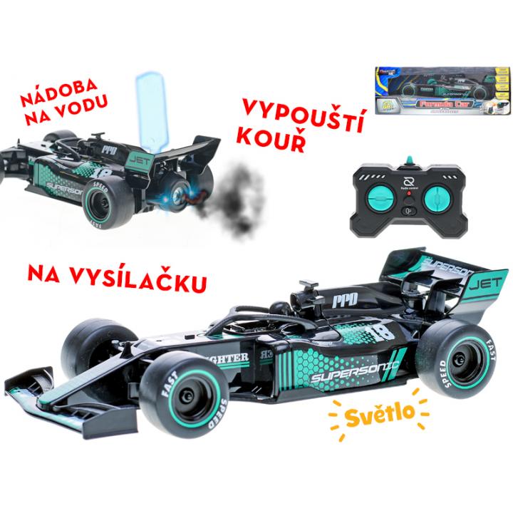 R/C Roadstar Formule 22cm 2,4GHz plná funkce na baterie se světlem a kouřem