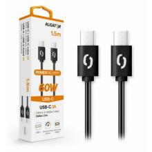 Al. kabel USB-C/USB-C 1,5m černý 3A 65W