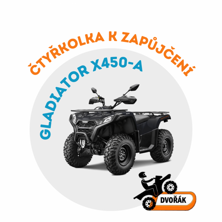 K zapůjčení: ČTYŘKOLKA GLADIATOR X450-A T3b