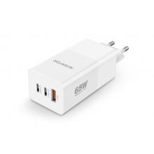 Aligator Nabíječka 230V/5V 2xUSB-Cz.+USB-Az  65W bílá