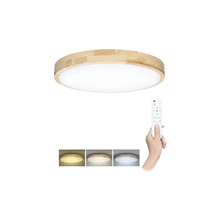 Solight WO8009 LED osvětlení s dálkovým ovladačem Solid Oak