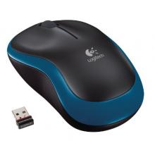 Logitech myš Wireless Mouse M185 Blue, nano, podpora unifying